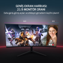 34 GAMEPOWER WQ34 CURVED 1MS 180Hz MONITOR